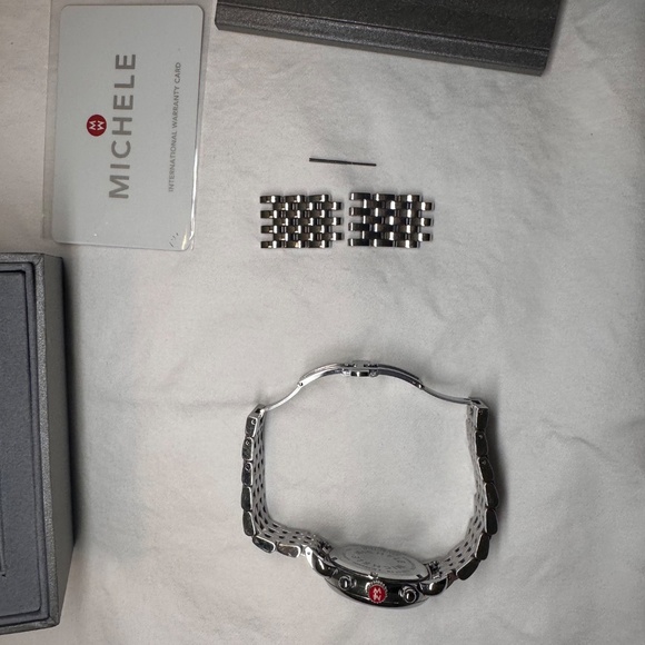 Michele CSX-36 Chronograph Mother of Pearl Dial Date Stainless Steel Watch main image 3